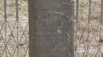 Tombstone of Sheriff A.J. Royal