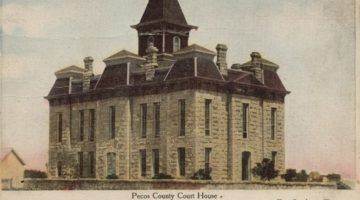 Third Pecos County Courthouse circa 1883